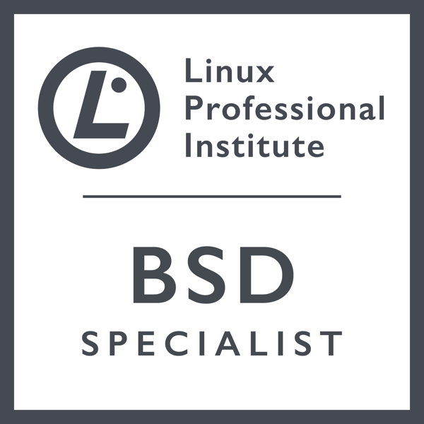 LPI BSD Specialist Certification badge issued to Thomas Barabosch